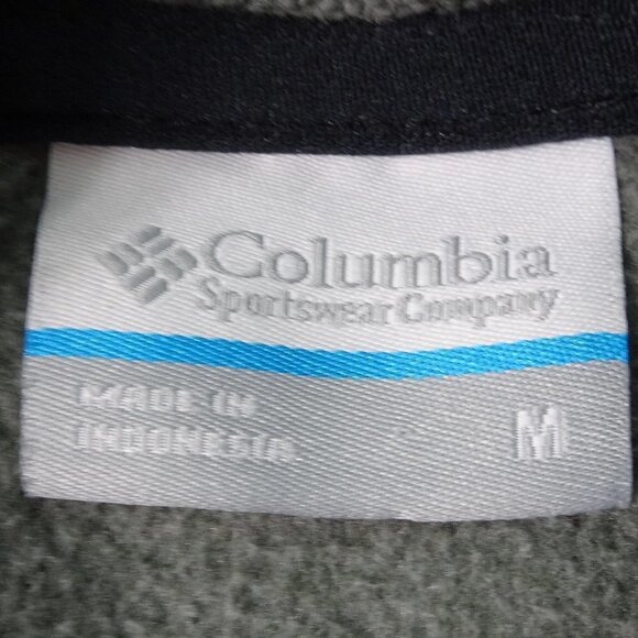 Columbia Qtr Zip Gray Jacket Medium - Picture 3 of 6